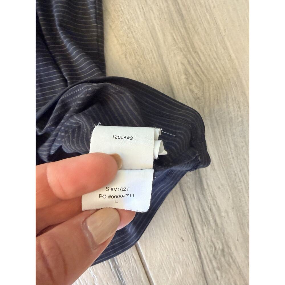 Vuori Mens Current Stripe Tech Tee Short Sleeve Black Large Shirt V1021 CC - Picture 2 of 3